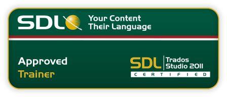 Approved Trainer for SDL Trados Studio 2011 and SDL Multiterm 2011